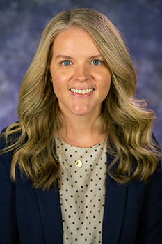 Color portrait of Sara Loughran Dommer